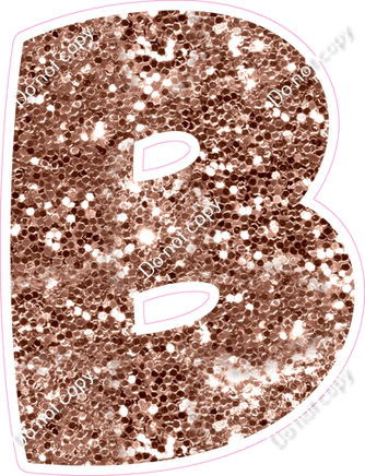BBT 18" Individuals - Rose Gold Sparkle B