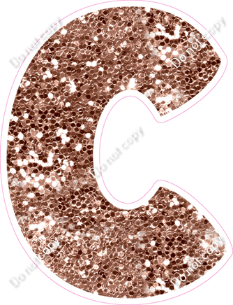 BBT 18" Individuals - Rose Gold Sparkle C