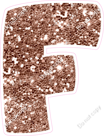 BBT 18" Individuals - Rose Gold Sparkle F