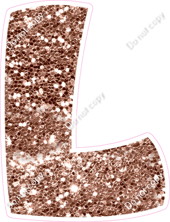 BBT 18" Individuals - Rose Gold Sparkle L