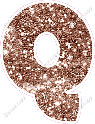BBT 18" Individuals - Rose Gold Sparkle Q