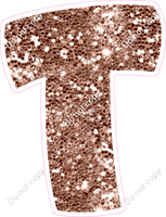 BBT 18" Individuals - Rose Gold Sparkle T