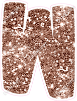BBT 18" Individuals - Rose Gold Sparkle W