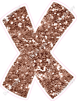 BBT 18" Individuals - Rose Gold Sparkle X