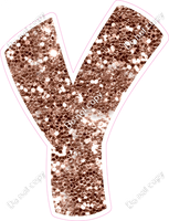 BBT 18" Individuals - Rose Gold Sparkle Y