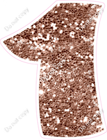 BBT 18" Individuals - Rose Gold Sparkle 1