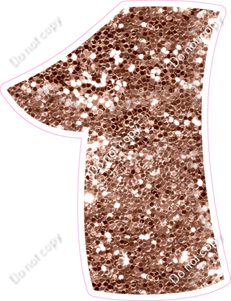 BBT 18" Individuals - Rose Gold Sparkle 1