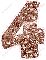 BBT 18" Individuals - Rose Gold Sparkle 4