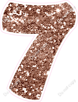 BBT 18" Individuals - Rose Gold Sparkle 7