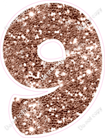 BBT 18" Individuals - Rose Gold Sparkle 9