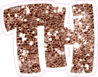 BBT 18" Individuals - Rose Gold Sparkle TH