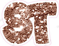 BBT 18" Individuals - Rose Gold Sparkle ST