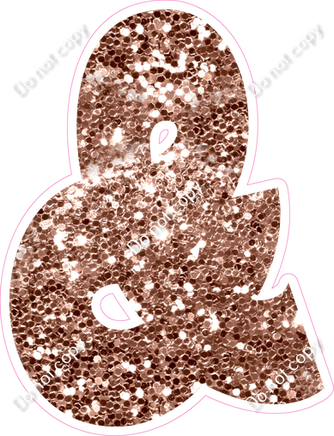 BBT 18" Individuals - Rose Gold Sparkle &