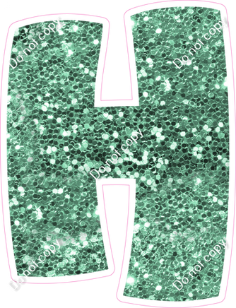 BBT 18" Individuals - Sea Foam Sparkle H