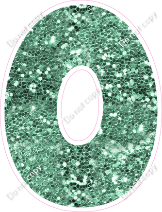 BBT 18" Individuals - Sea Foam Sparkle O