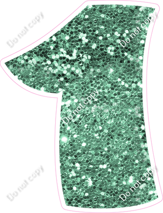 BBT 18" Individuals - Sea Foam Sparkle 1