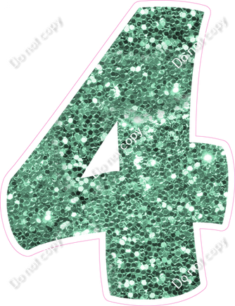 BBT 18" Individuals - Sea Foam Sparkle 4