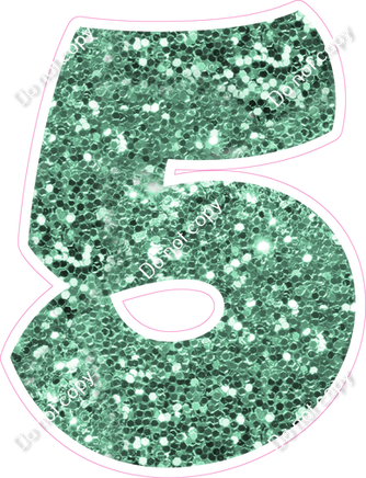 BBT 18" Individuals - Sea Foam Sparkle 5