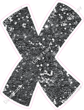 BBT 18" Individuals - Silver Sparkle X