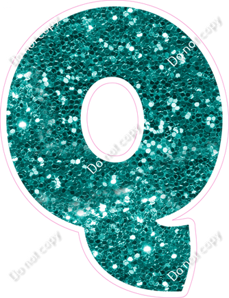 BBT 18" Individuals - Teal Sparkle Q