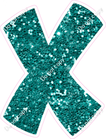 BBT 18" Individuals - Teal Sparkle X