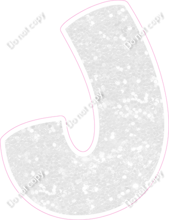 BBT 18" Individuals - White Sparkle J