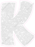 BBT 18" Individuals - White Sparkle K