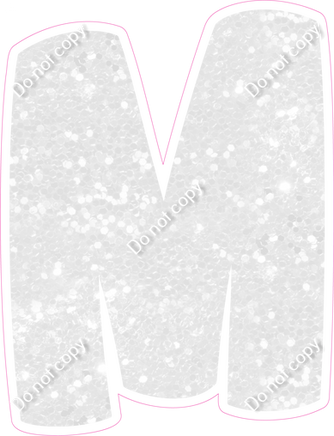 BBT 18" Individuals - White Sparkle M