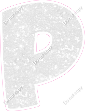 BBT 18" Individuals - White Sparkle P