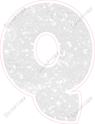 BBT 18" Individuals - White Sparkle Q