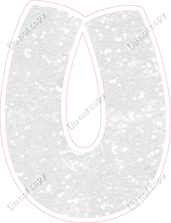 BBT 18" Individuals - White Sparkle U