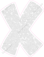 BBT 18" Individuals - White Sparkle X