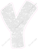 BBT 18" Individuals - White Sparkle Y