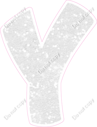 BBT 18" Individuals - White Sparkle Y