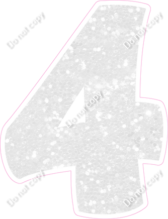 BBT 18" Individuals - White Sparkle 4