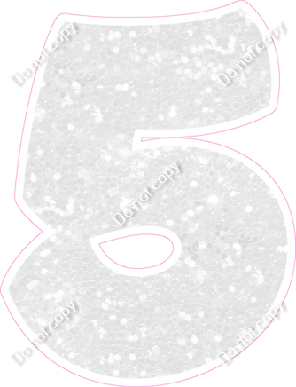 BBT 18" Individuals - White Sparkle 5