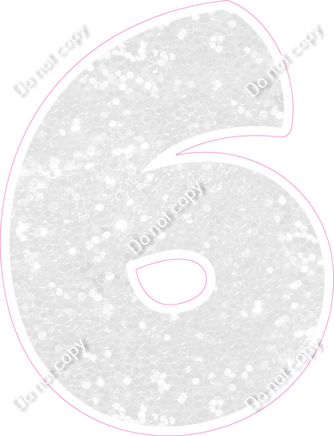 BBT 18" Individuals - White Sparkle 6