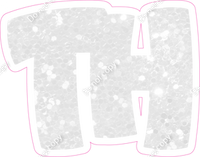 BBT 18" Individuals - White Sparkle TH