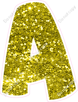 BBT 18" Individuals - Yellow Sparkle A