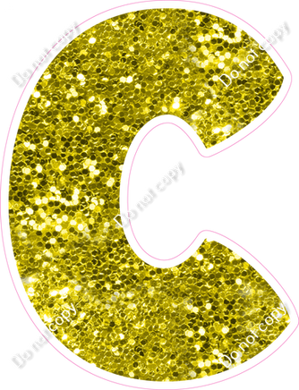 BBT 18" Individuals - Yellow Sparkle C