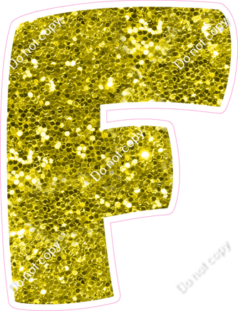 BBT 18" Individuals - Yellow Sparkle F