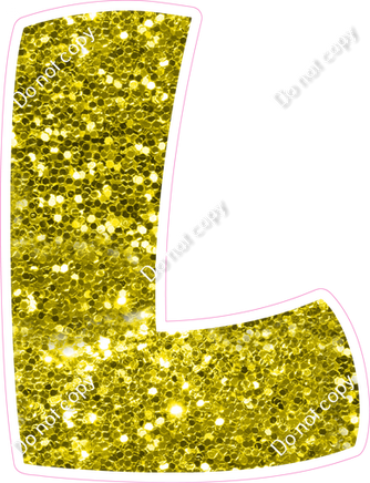 BBT 18" Individuals - Yellow Sparkle L