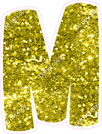 BBT 18" Individuals - Yellow Sparkle M