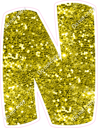 BBT 18" Individuals - Yellow Sparkle N