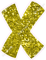 BBT 18" Individuals - Yellow Sparkle X