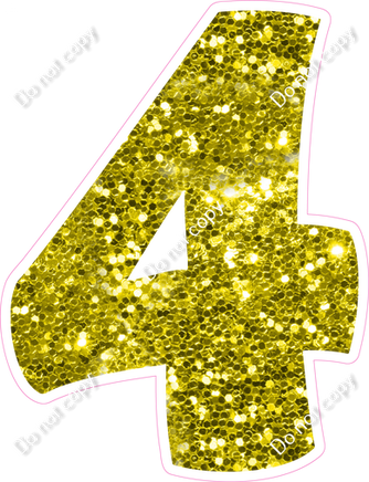 BBT 18" Individuals - Yellow Sparkle 4