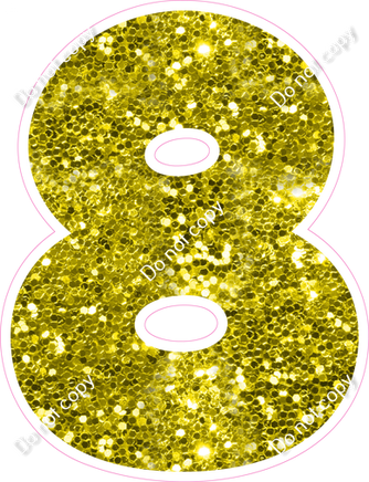 BBT 18" Individuals - Yellow Sparkle 8