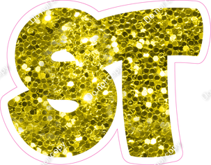 BBT 18" Individuals - Yellow Sparkle ST