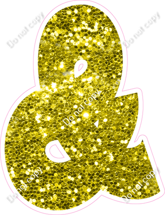 BBT 18" Individuals - Yellow Sparkle &