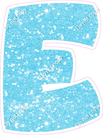 BBT 23.5" Individuals - Baby Blue Sparkle E